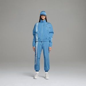 Adidas Ivy Park Icy Blue Nylon Track Pants XXS